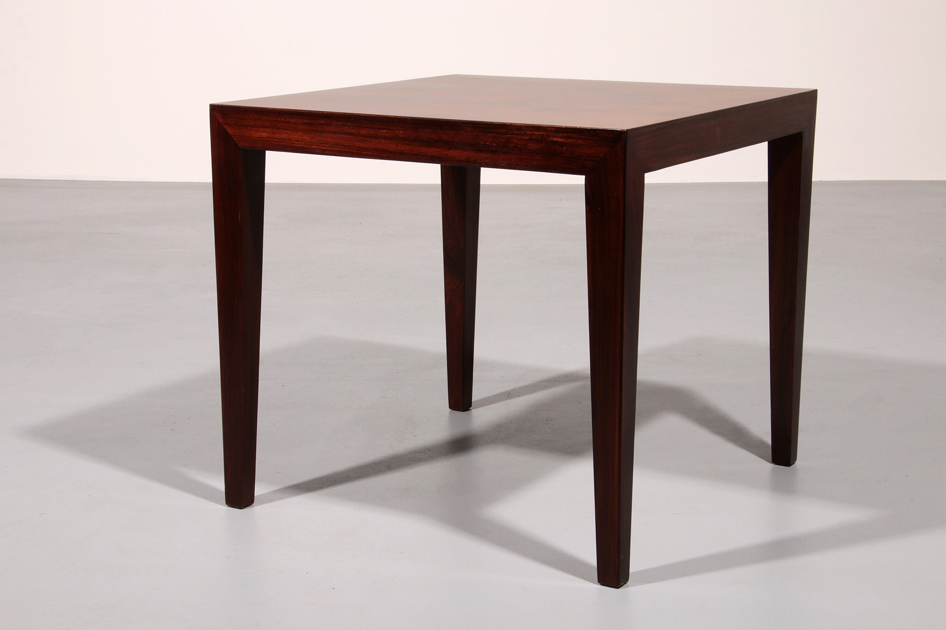 Side Table in Darkwood by Severin Hansen for Haslev Møbelsnedkeri, 1950s