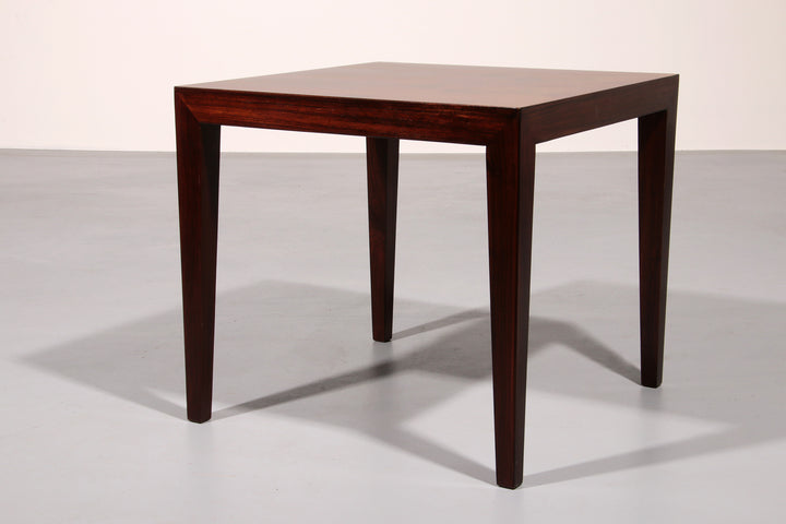 Side Table in Darkwood by Severin Hansen for Haslev Møbelsnedkeri, 1950s