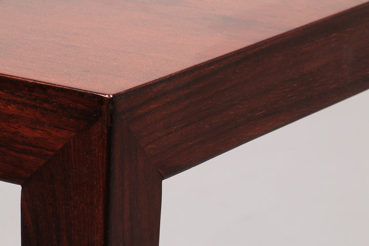 Side Table in Darkwood by Severin Hansen for Haslev Møbelsnedkeri, 1950s