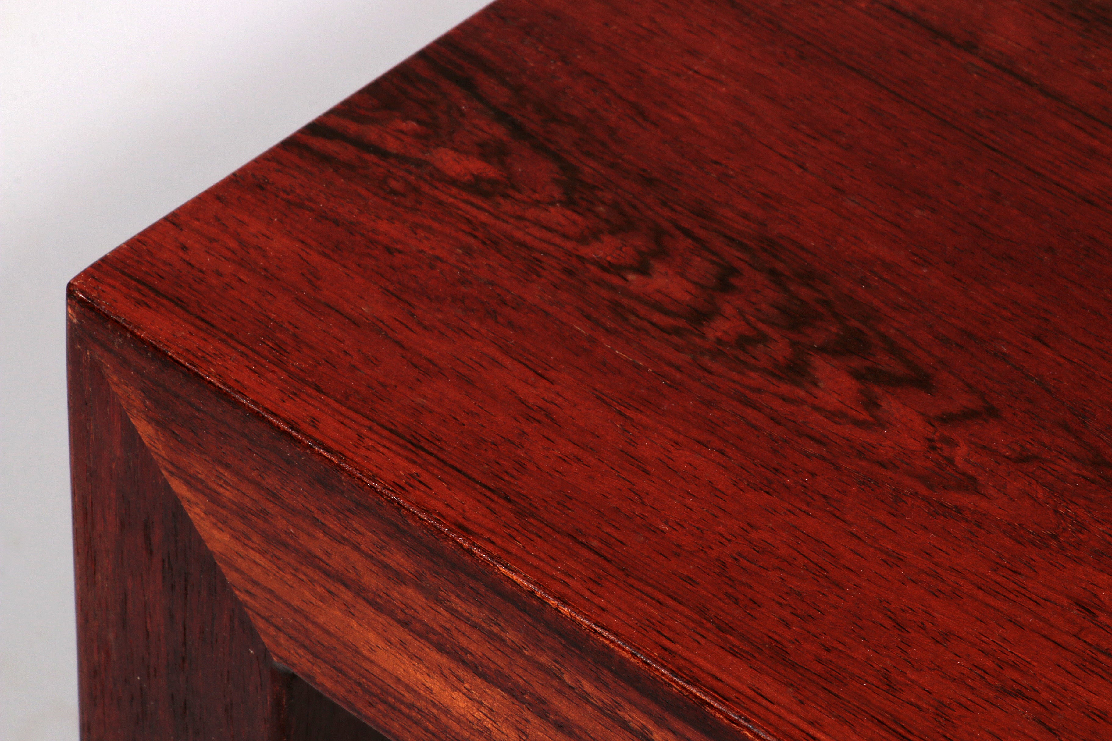 Side Table in Darkwood by Severin Hansen for Haslev Møbelsnedkeri, 1950s