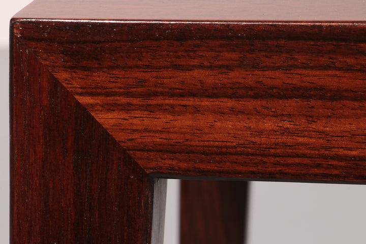 Side Table in Darkwood by Severin Hansen for Haslev Møbelsnedkeri, 1950s