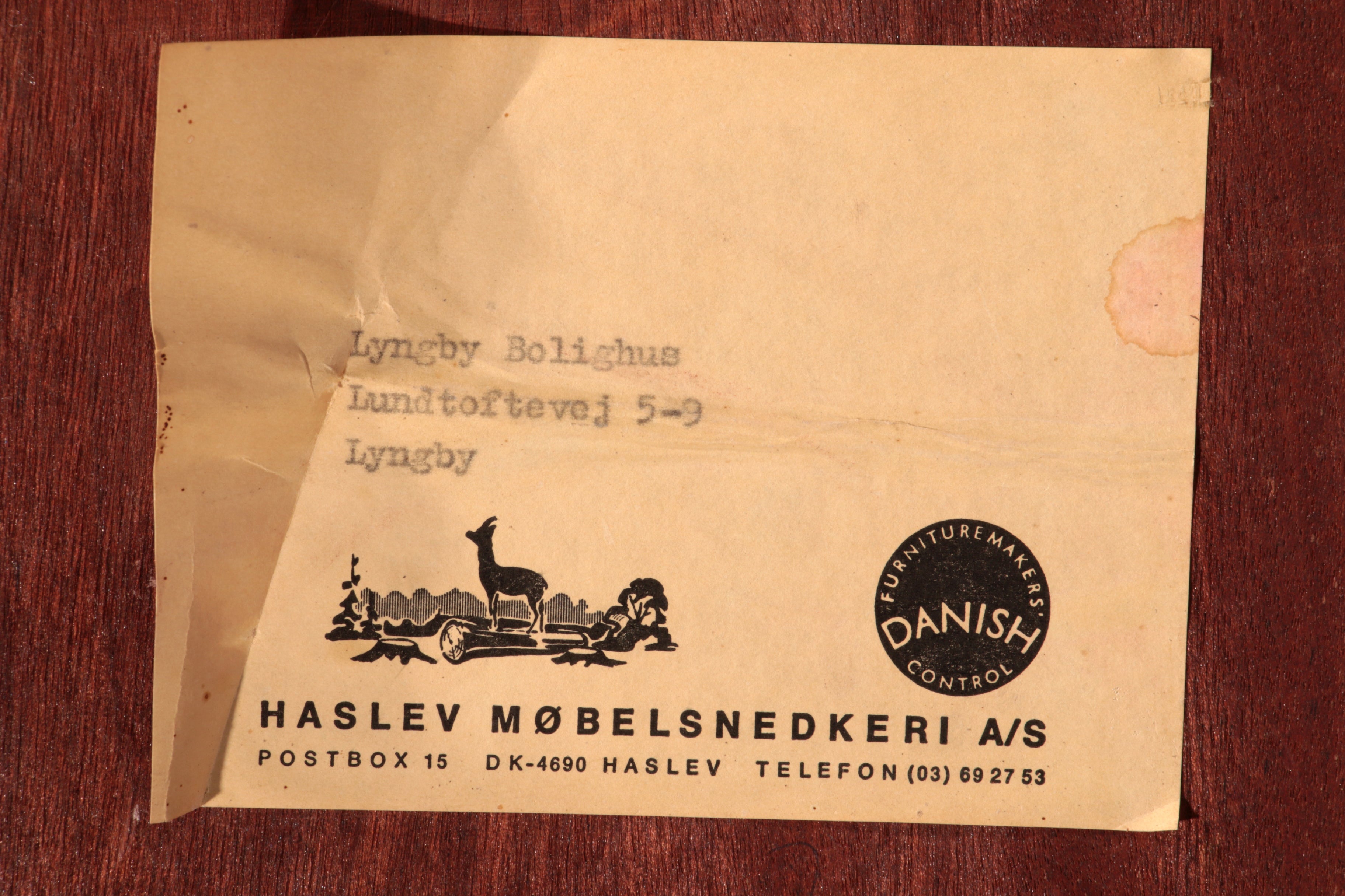 Side Table in Darkwood by Severin Hansen for Haslev Møbelsnedkeri, 1950s