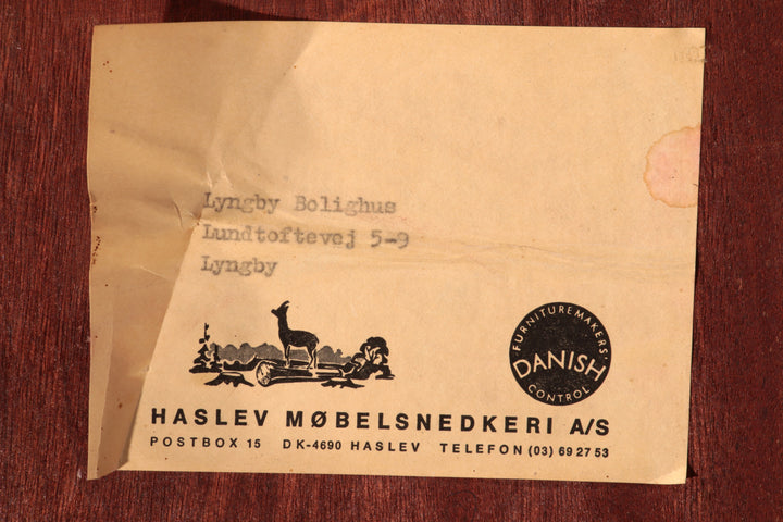 Side Table in Darkwood by Severin Hansen for Haslev Møbelsnedkeri, 1950s