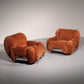 Lounge Chairs designed in the style from Adriano Piazzesi italy