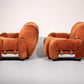 Lounge Chairs designed in the style from Adriano Piazzesi italy