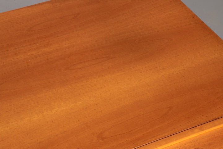 Post modern custom 8 drawer floating dresser blonde geometric design Italy