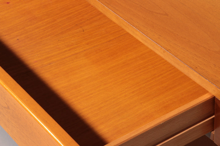 Post modern custom 8 drawer floating dresser blonde geometric design Italy