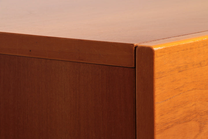 Post modern custom 8 drawer floating dresser blonde geometric design Italy