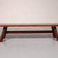 Torbecchia Solid Walnut Bench by Giovanni Michelucci