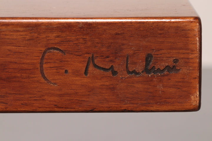 Torbecchia Solid Walnut Bench by Giovanni Michelucci