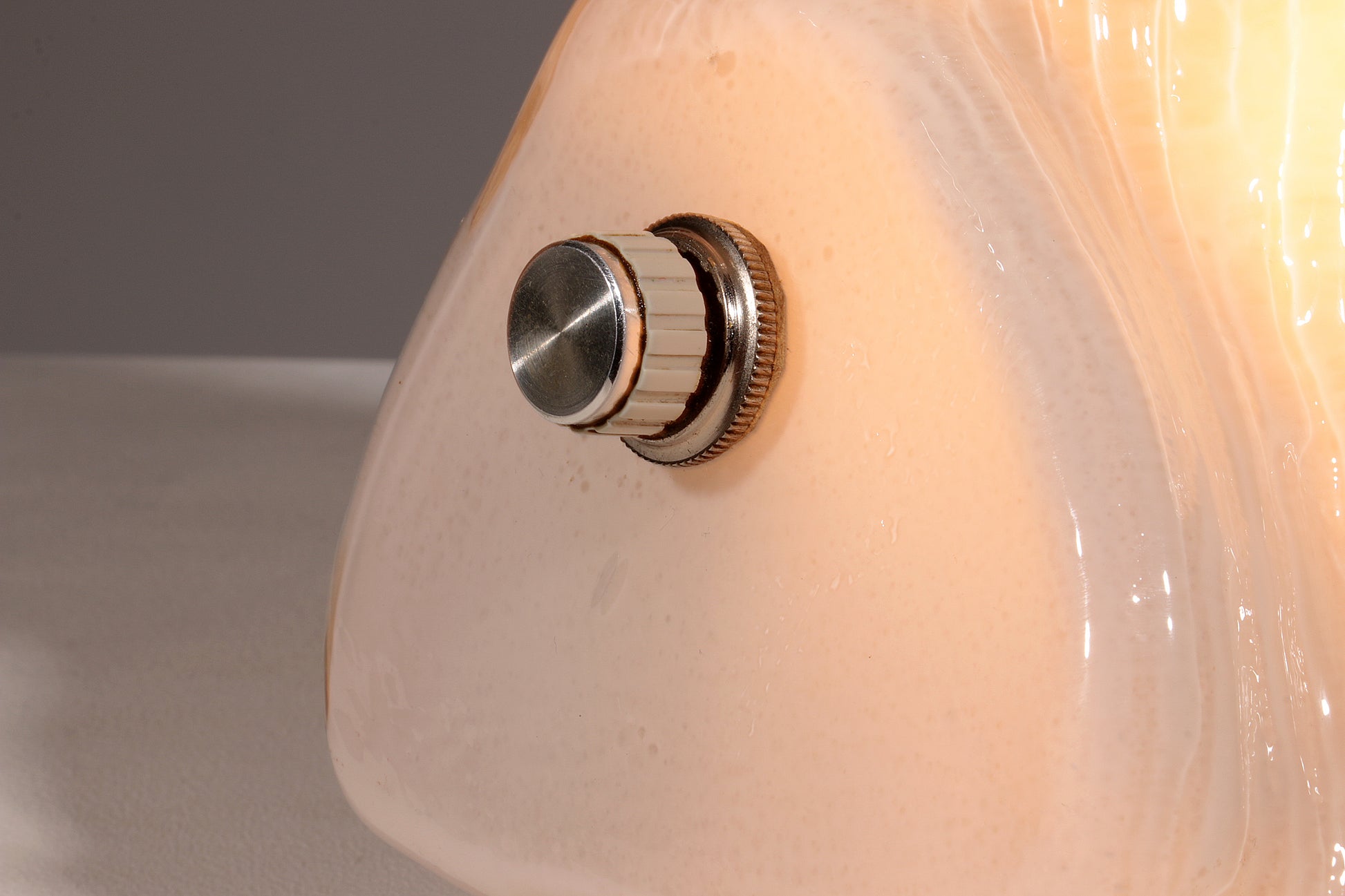 Osso Bark Effect Glass Table Lamp by Carlo Nason for Mazzega 1970