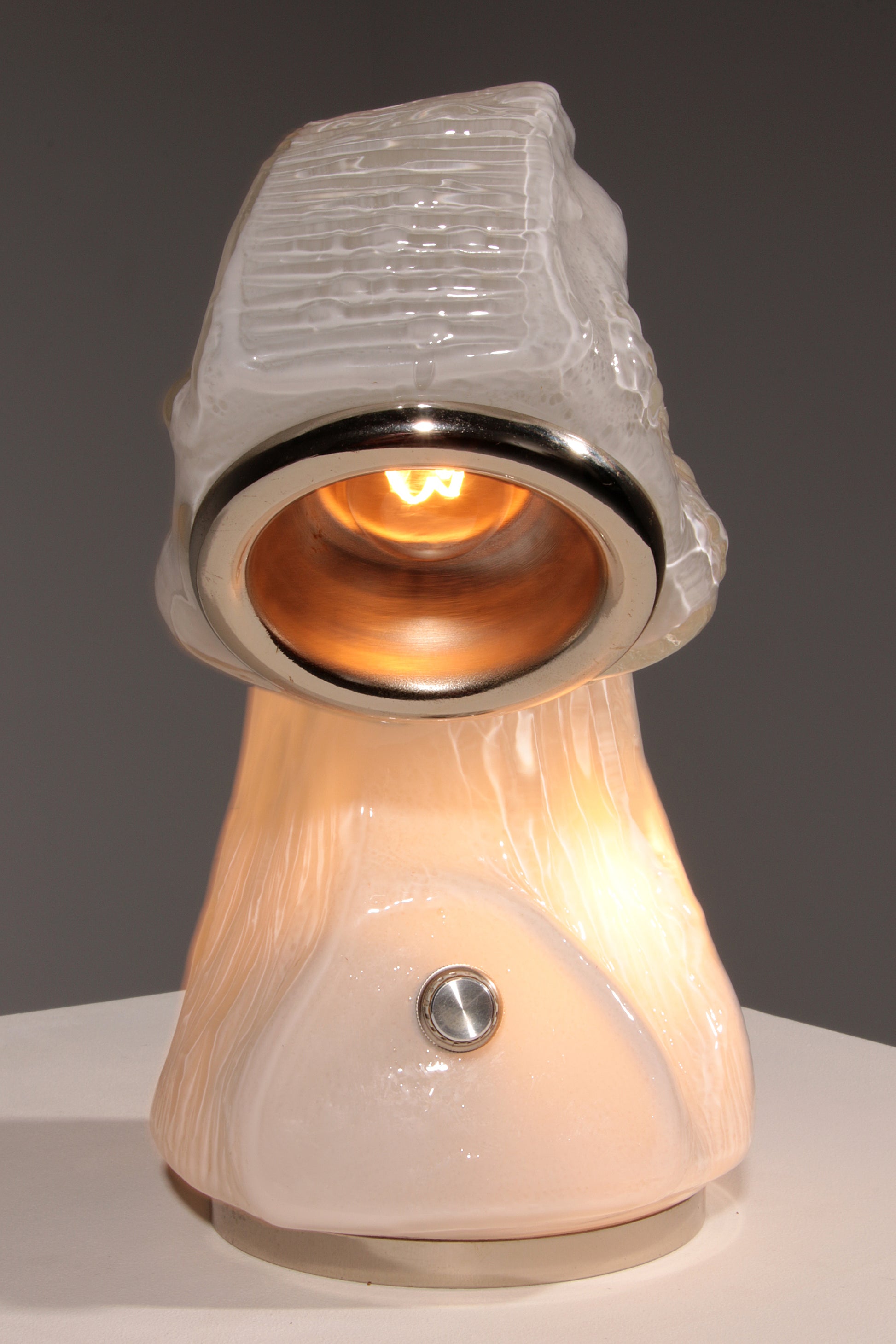 Osso Bark Effect Glass Table Lamp by Carlo Nason for Mazzega 1970