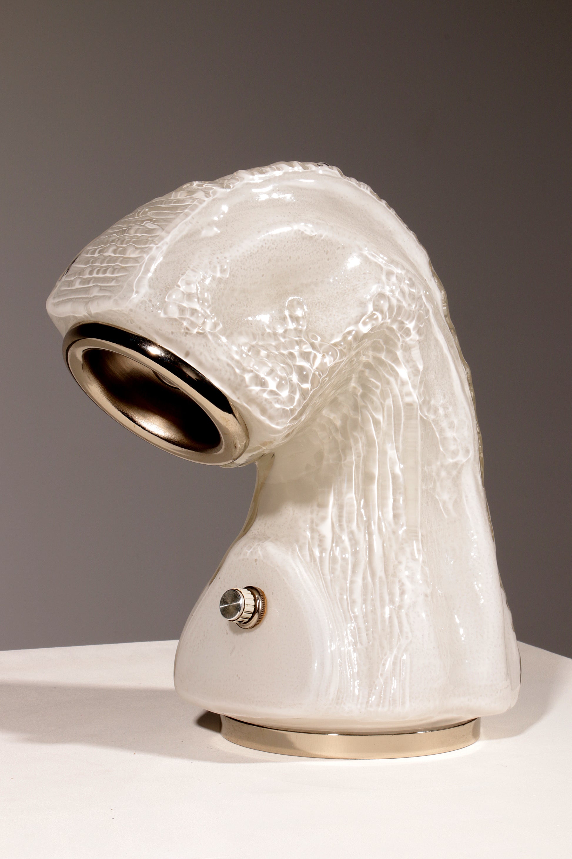 Osso Bark Effect Glass Table Lamp by Carlo Nason for Mazzega 1970