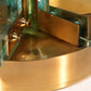 Chiselled Glass Table Lamp in Brass by Gino Paroldo for Dinodei, 1960s