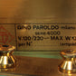 Chiselled Glass Table Lamp in Brass by Gino Paroldo for Dinodei, 1960s