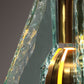 Chiselled Glass Table Lamp in Brass by Gino Paroldo for Dinodei, 1960s