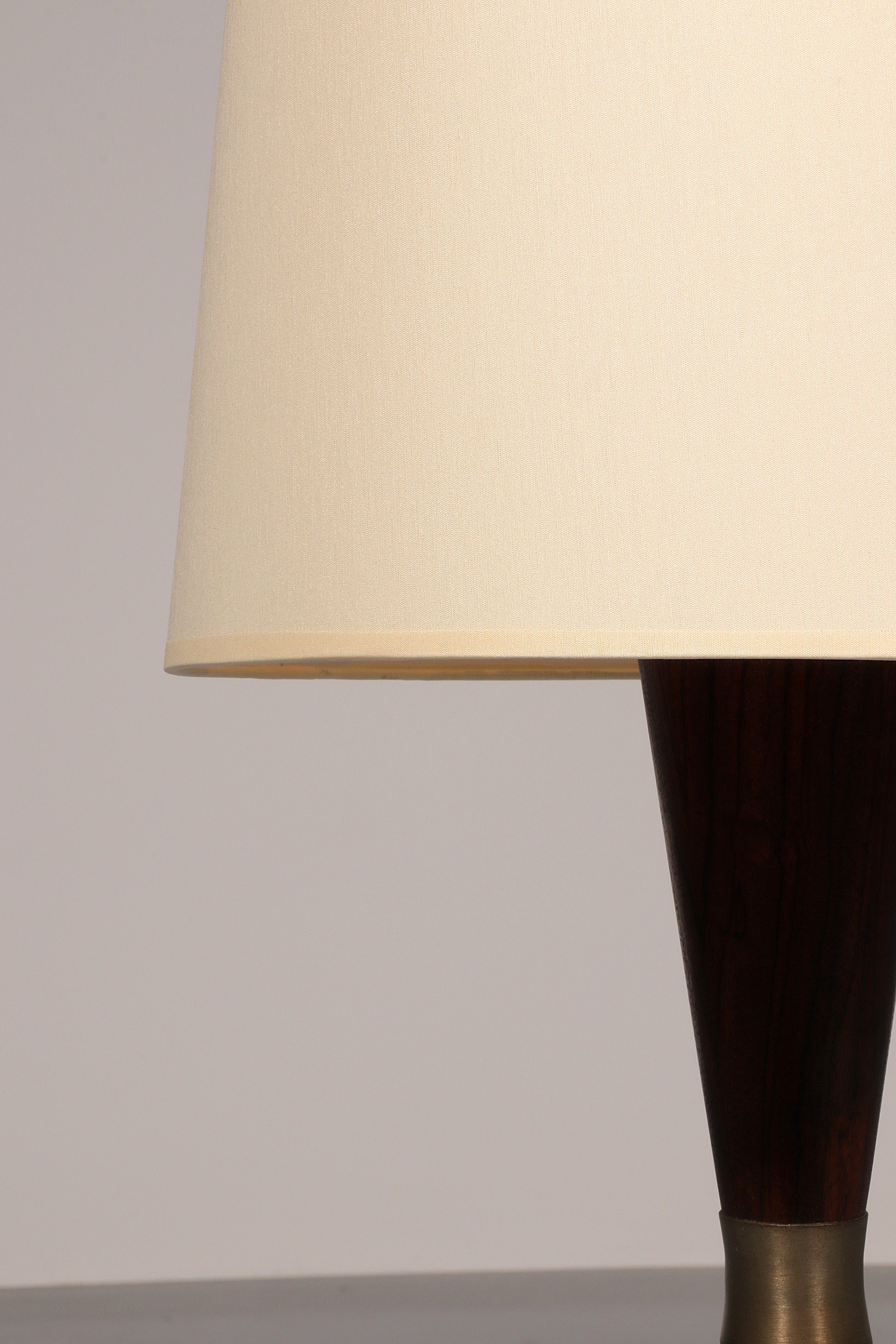 Vintage Teak Floor Lamp with Fabric Shade from Parker Knoll, 1960s