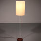Temde Teak & Metal Floor Lamp with New Custom Shade – 1960s Elegance
