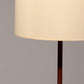 Temde Teak & Metal Floor Lamp with New Custom Shade – 1960s Elegance