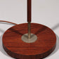 Temde Teak & Metal Floor Lamp with New Custom Shade – 1960s Elegance