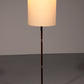 Temde Teak & brass Floor Lamp with New Custom Shade – 1960s Elegance