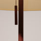 Temde Teak & brass Floor Lamp with New Custom Shade – 1960s Elegance
