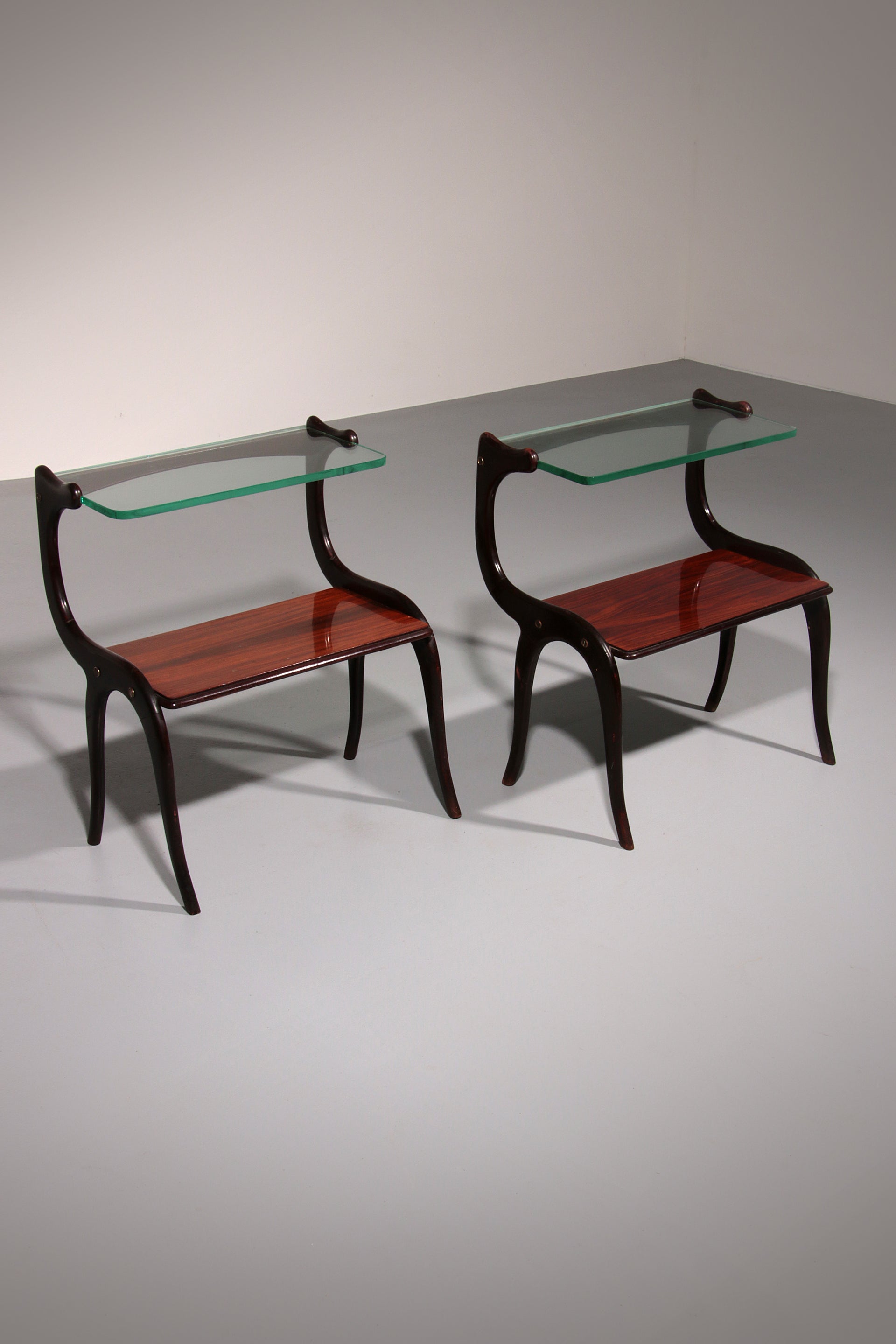 Mid-Century Italian set  Side Tables Attributed to Ico Parisi