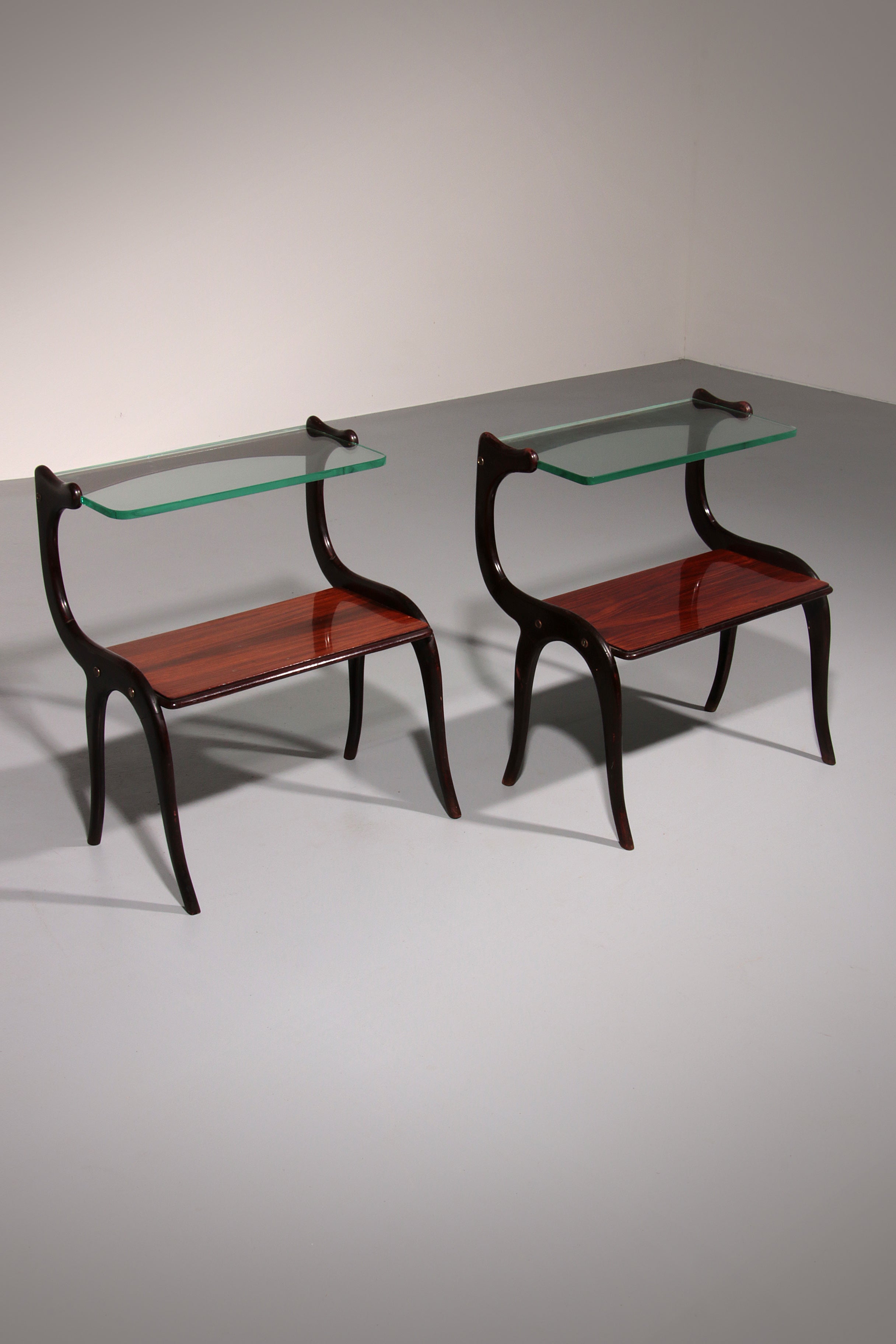 Mid-Century Italian set  Side Tables Attributed to Ico Parisi