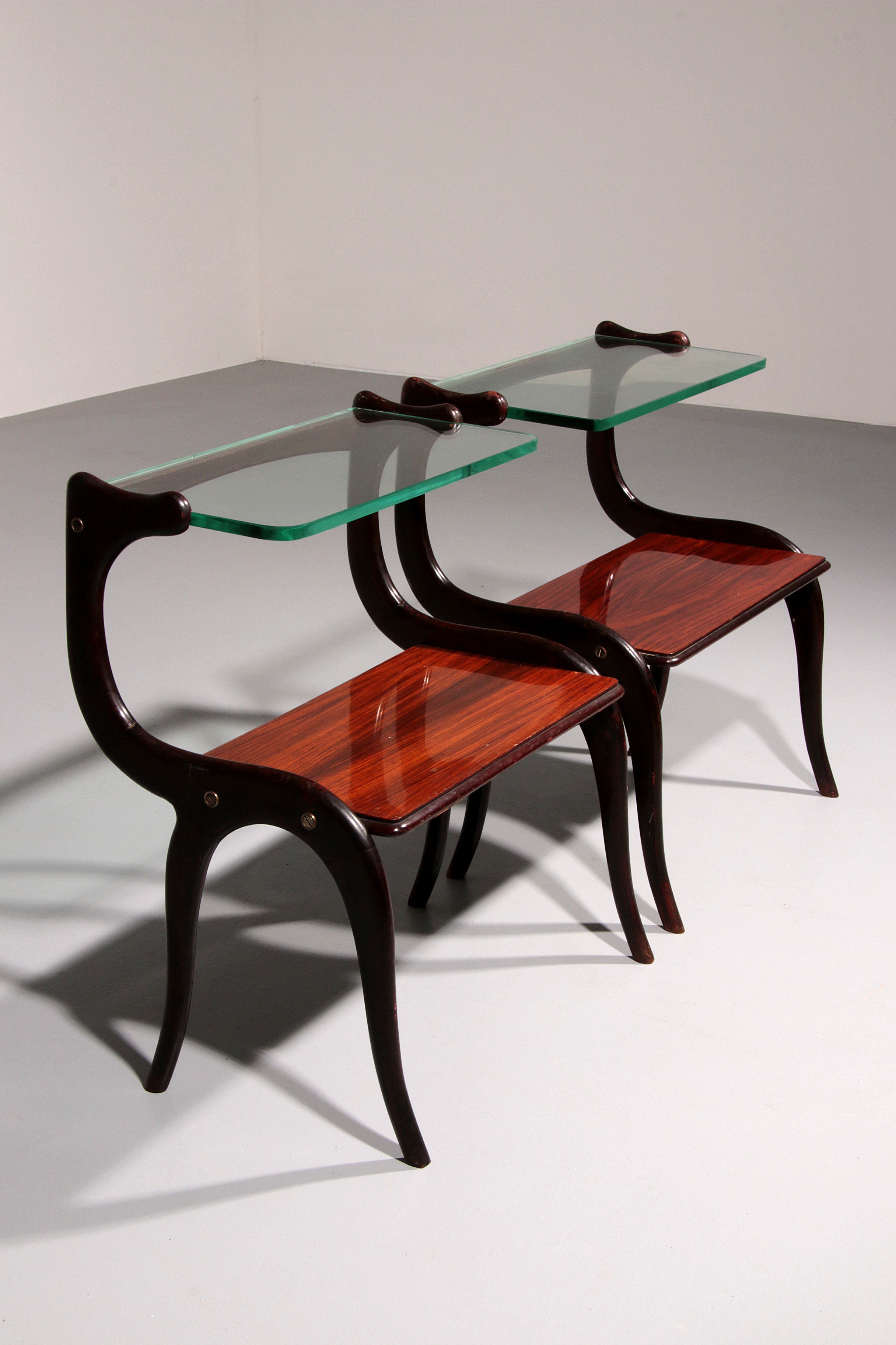 Mid-Century Italian set  Side Tables Attributed to Ico Parisi