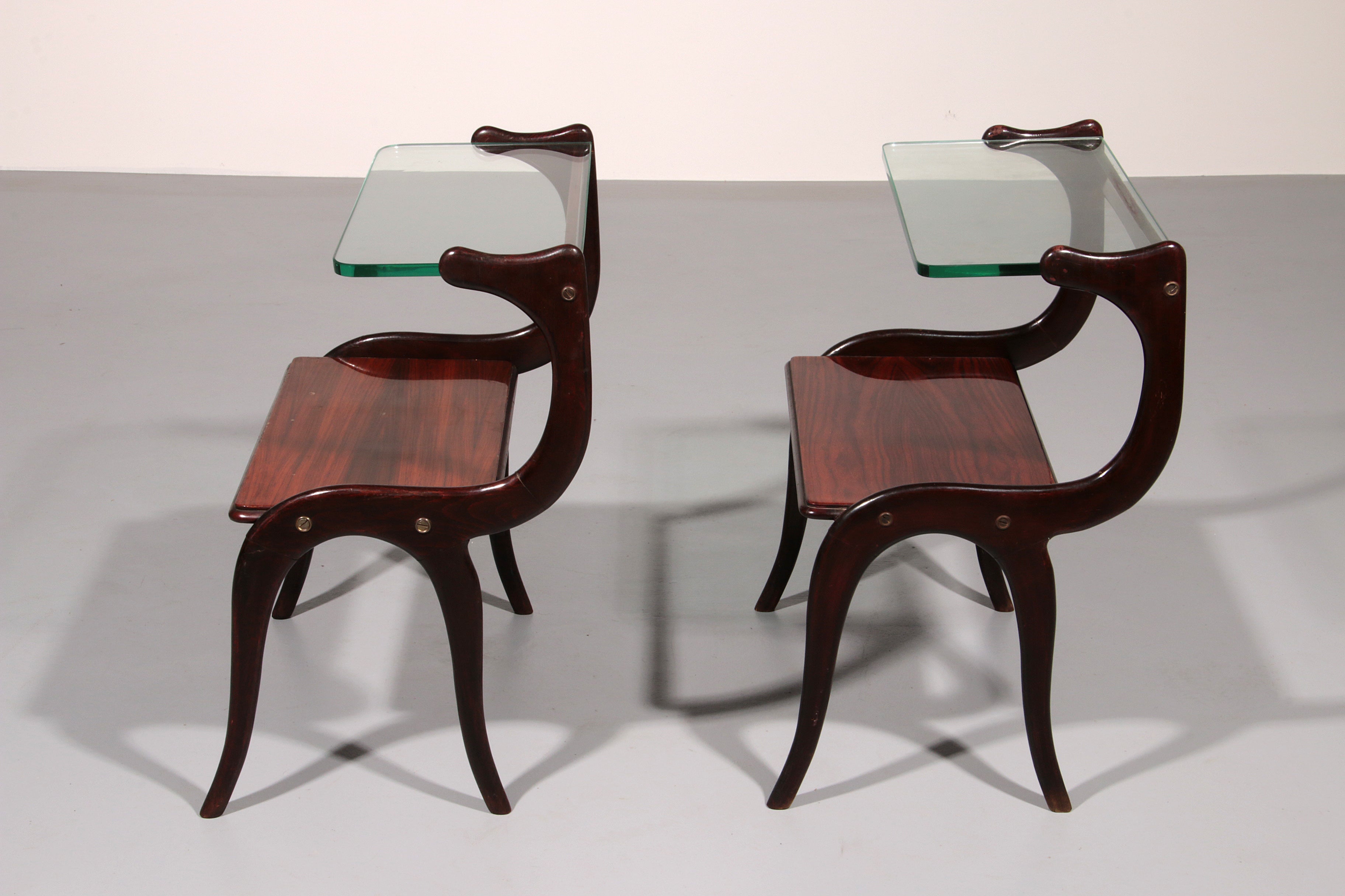 Mid-Century Italian set  Side Tables Attributed to Ico Parisi