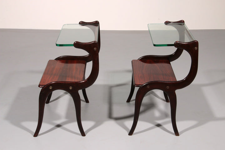 Mid-Century Italian set  Side Tables Attributed to Ico Parisi