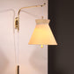 Elegant 1950s Italian Brass Diabolo Wall Lamp very rare