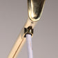 Elegant 1950s Italian Brass Diabolo Wall Lamp very rare
