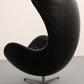 The Egg Chair – Arne Jacobsen, Denmark, 1960 – Black Leather by Fritz Hansen