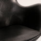 The Egg Chair – Arne Jacobsen, Denmark, 1960 – Black Leather by Fritz Hansen