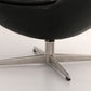 The Egg Chair – Arne Jacobsen, Denmark, 1960 – Black Leather by Fritz Hansen
