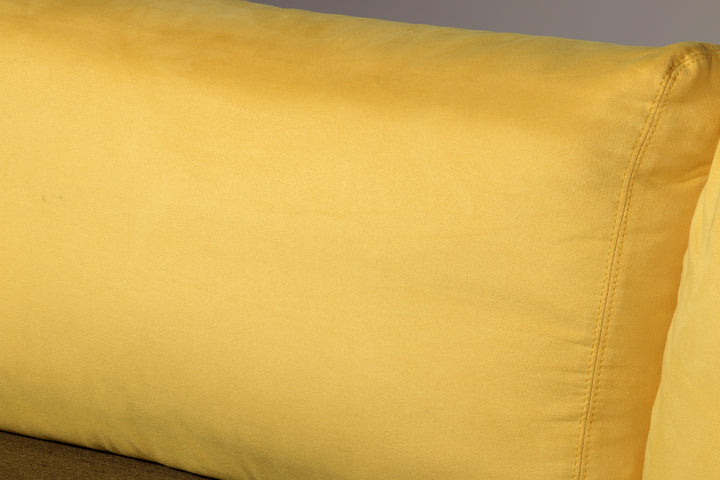 Somaschini x Dainelli Studio – Vintage Two-Seater Sofa in Lime & Maize Yellow (1970s)