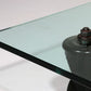 Glass and Metal Low Table attributed to Gae Aulenti for Fontana Arte, 1970s