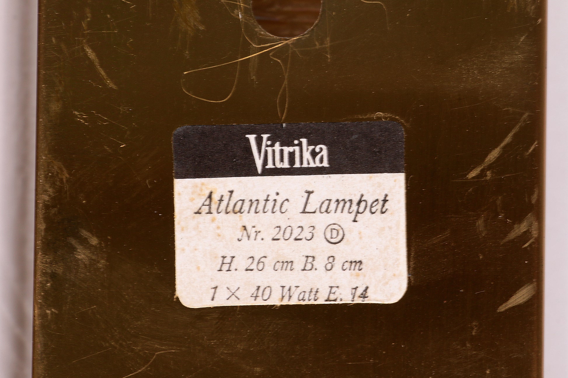 Atlantic Double Wall Lamp by Vitrika, 1970s Danish Design
