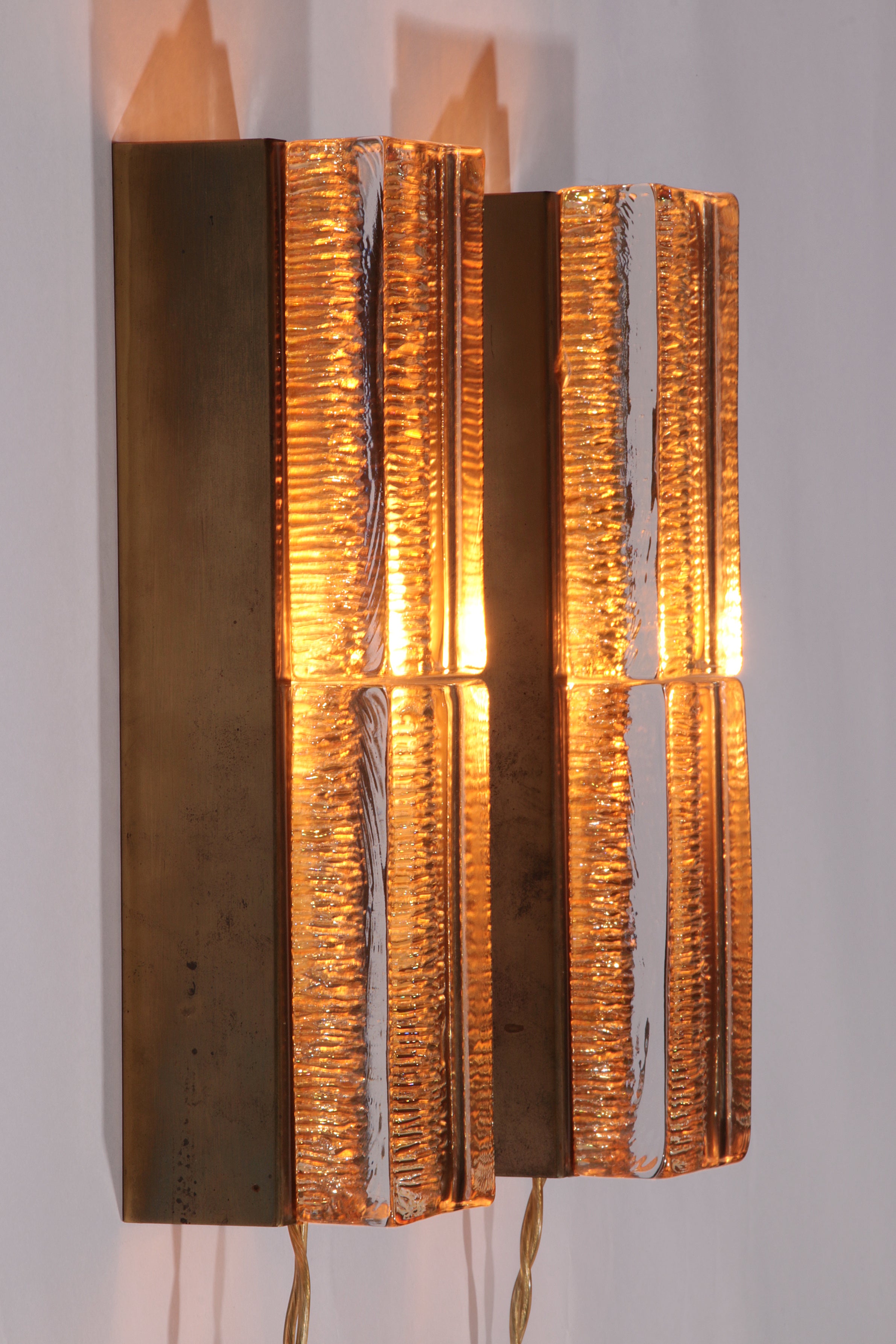 Atlantic Double Wall Lamp by Vitrika, 1970s Danish Design
