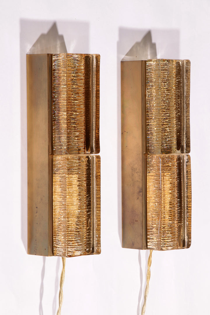 Atlantic Double Wall Lamp by Vitrika, 1970s Danish Design