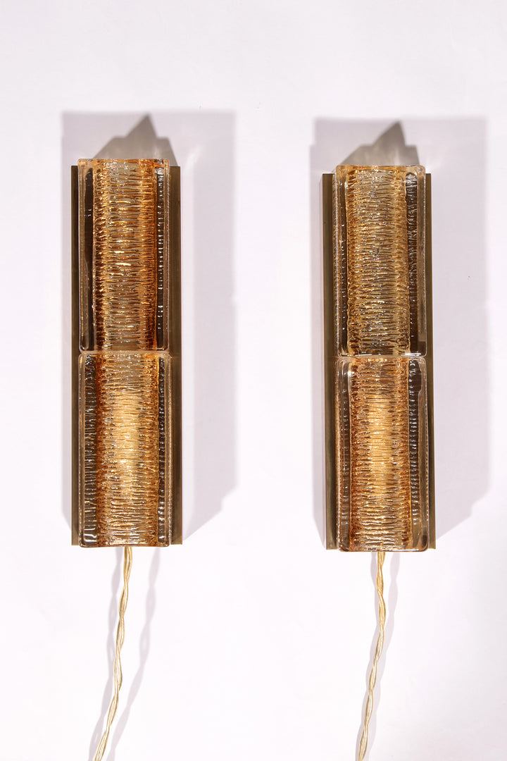 Atlantic Double Wall Lamp by Vitrika, 1970s Danish Design