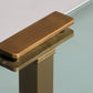 Salon Table Glass and Brass by Peter Ghyczy Model T54  1970