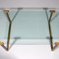 Salon Table Glass and Brass by Peter Ghyczy Model T54  1970