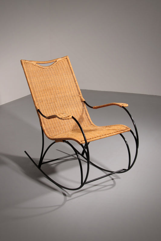 Rocking chair by Carl Auböck for Werkstätte Carl Auböck, 1950s
