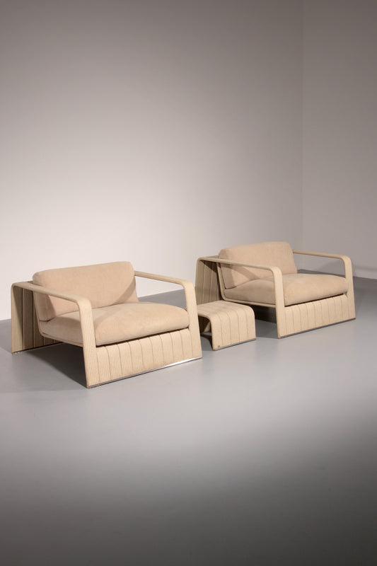 Paola Lenti Lounge Chairs and table Frame Your Comfort.