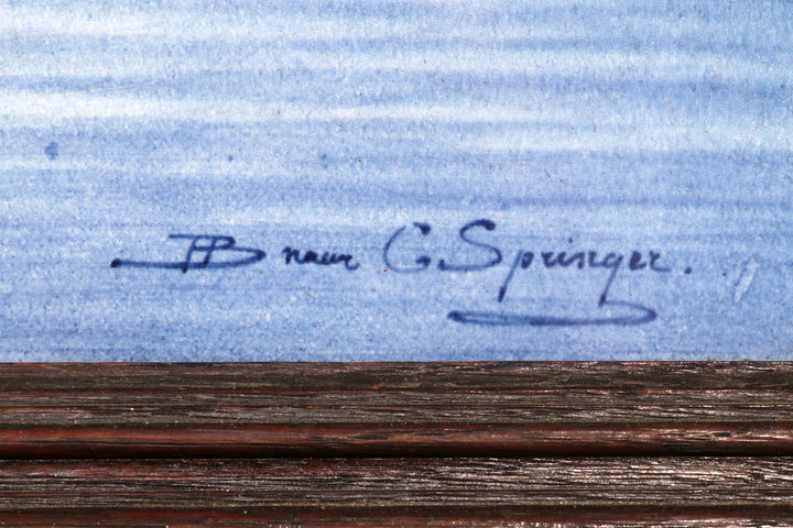 Large Tile tableau 30 pice De Waag Alkmaar Royal Delft Pr Fles by Cornelis Springer 1898