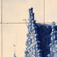 Large Tile tableau 30 pice De Waag Alkmaar Royal Delft Pr Fles by Cornelis Springer 1898
