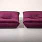 Purple Papillon Lounge Chairs by Guido Maria Rosati for Giovannetti Mind condition