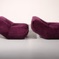 Purple Papillon Lounge Chairs by Guido Maria Rosati for Giovannetti Mind condition